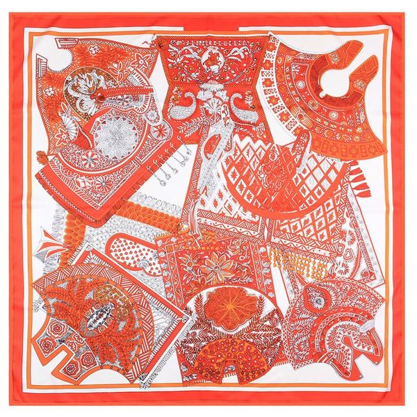 stain edge scarf women's scarves female silk luxury 90 silk scarfs neck foulard satin bandana"tapis de selle", Blue;gray
stain edge scarf women's scarves female silk luxury 90 silk scarfs neck foulard satin bandana"tapis de selle", Blue;gray