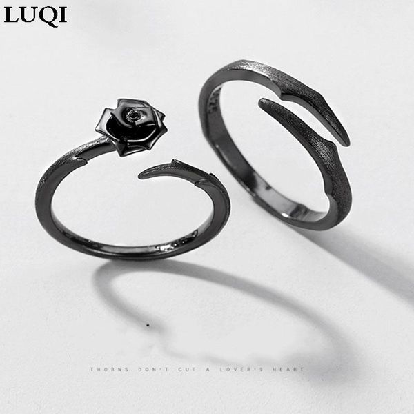 cluster rings couple s925 black silver color thorns rose simple adjustable ring fashion jewelry 117, Golden;silver
cluster rings couple s925 black silver color thorns rose simple adjustable ring fashion jewelry 117, Golden;silver