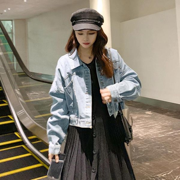women's jackets women denim coat short lace-up streetwear korean casual loose pocket female ladies outerwear manteau, Black;brown
women's jackets women denim coat short lace-up streetwear korean casual loose pocket female ladies outerwear manteau, Black;brown