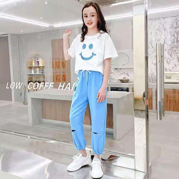 clothing sets summer kids baby girls clothes set child t shirt + sweatsuit pants teenager face tracksuit 5 6 7 8 9 10 11 12 13 14 years, White
clothing sets summer kids baby girls clothes set child t shirt + sweatsuit pants teenager face tracksuit 5 6 7 8 9 10 11 12 13 14 years, White