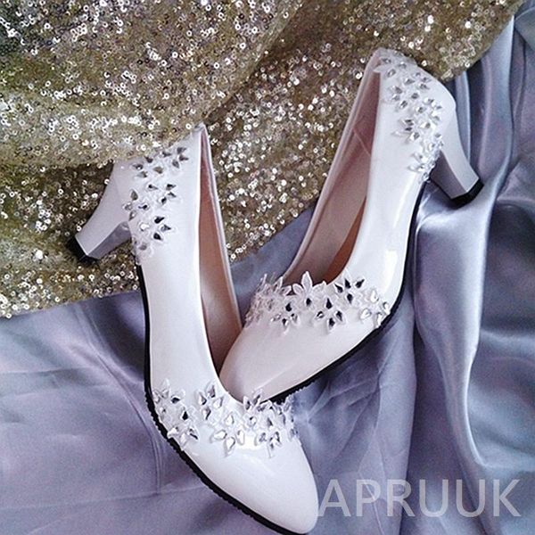 dress shoes plus size 34-42 wedding bride handmade luxury silver shinny crystal rhinestones bridal ladies party middle heel pumps, Black
dress shoes plus size 34-42 wedding bride handmade luxury silver shinny crystal rhinestones bridal ladies party middle heel pumps, Black