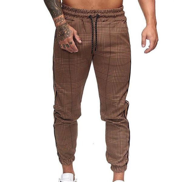 unning men sports joggers casual pocket streep plaid print trekkoord long broek-bound broek, Black
unning men sports joggers casual pocket streep plaid print trekkoord long broek-bound broek, Black