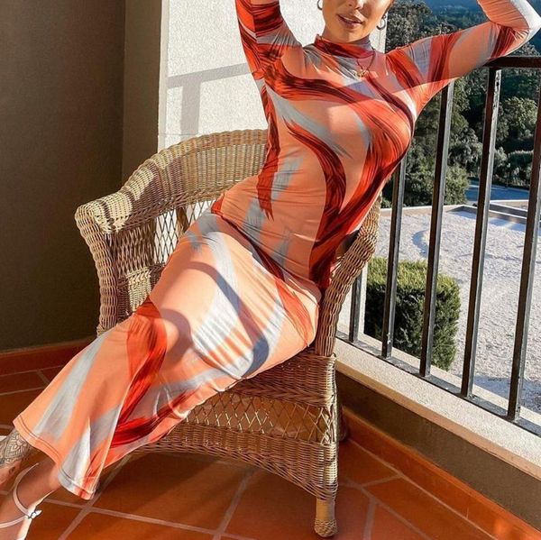 casual dresses fall winter long sleeve bodycon dress women turtleneck skinny printed night club party outfits beachwear clothing, Black;gray 
casual dresses fall winter long sleeve bodycon dress women turtleneck skinny printed night club party outfits beachwear clothing, Black;gray