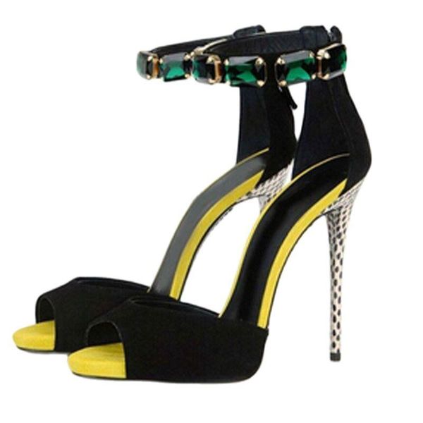 sandals est woman dress peep toe gladiator sandal shoes luxury green diamond ankle buckle strap party, Black
sandals est woman dress peep toe gladiator sandal shoes luxury green diamond ankle buckle strap party, Black