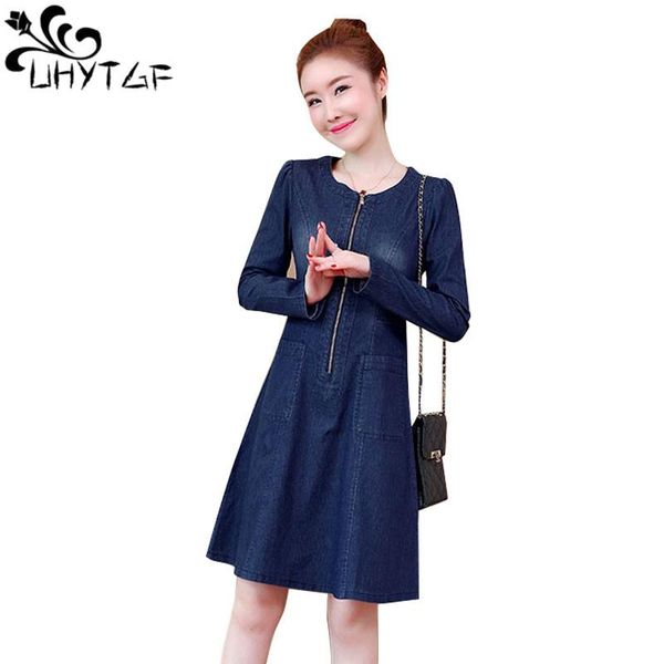 casual dresses uhytgf fashion female spring autumn jeans dress long sleeve slim ladies denim elegant woman mini 5xl plus size 238, Black;gray
casual dresses uhytgf fashion female spring autumn jeans dress long sleeve slim ladies denim elegant woman mini 5xl plus size 238, Black;gray