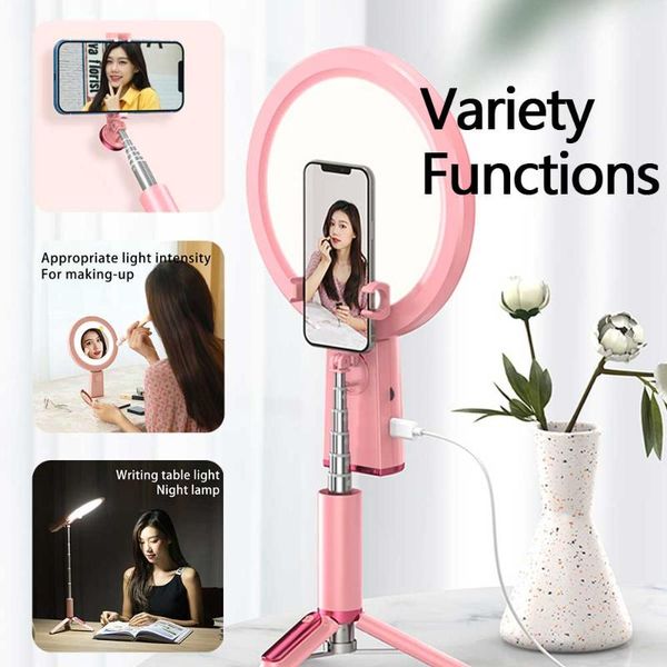 selfie monopods 3 in1 wireless bluetooth stick tripod handheld monopod with led ring pography light remote shutter for phone android
selfie monopods 3 in1 wireless bluetooth stick tripod handheld monopod with led ring pography light remote shutter for phone android
