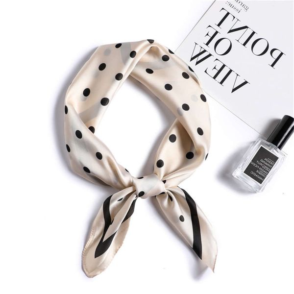 silk satin scarves fashion wave point versatile square scarf women's professional autumn and winter scarf warm neck, White
silk satin scarves fashion wave point versatile square scarf women's professional autumn and winter scarf warm neck, White