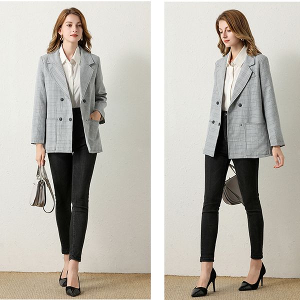 female fashion plaid blazers and jackets work lady in the fine office double suit breasted blazer jacket business wqqw, Tan;black
female fashion plaid blazers and jackets work lady in the fine office double suit breasted blazer jacket business wqqw, Tan;black