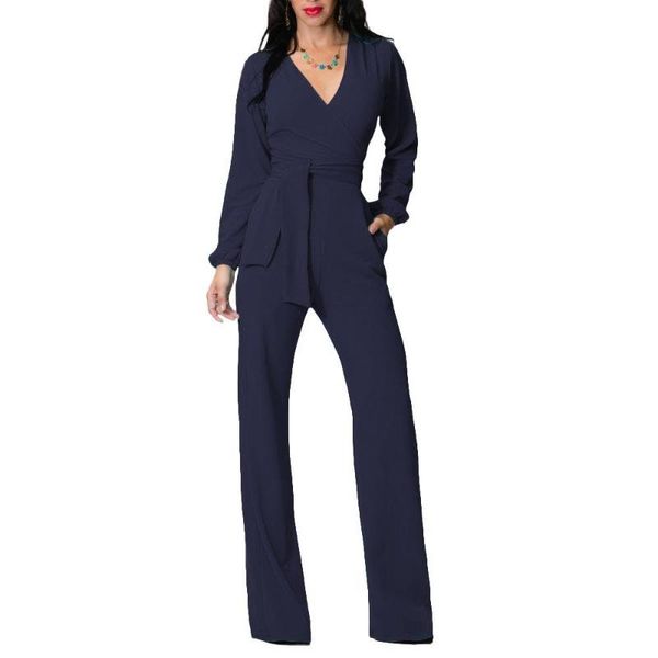 women's jumpsuits & rompers 2021 autumn v neck sashes jumpsuit women long sleeve casual overalls office lady, Black;white
women's jumpsuits & rompers 2021 autumn v neck sashes jumpsuit women long sleeve casual overalls office lady, Black;white