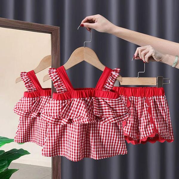 clothing sets 2021 girls summer clothes set american and european style fresh lovely holiday vest + shorts 2 pieces baby lattice, White
clothing sets 2021 girls summer clothes set american and european style fresh lovely holiday vest + shorts 2 pieces baby lattice, White