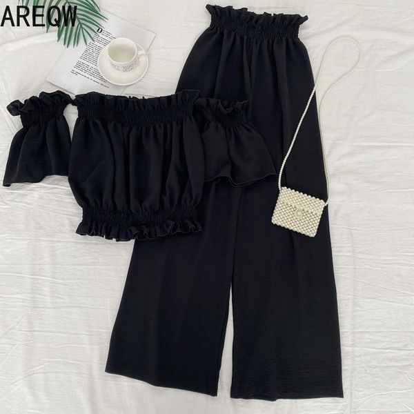 women's two piece pants 2021 summer sets off shoulder t shirt+pants 2 outfits for women top, White
women's two piece pants 2021 summer sets off shoulder t shirt+pants 2 outfits for women top, White