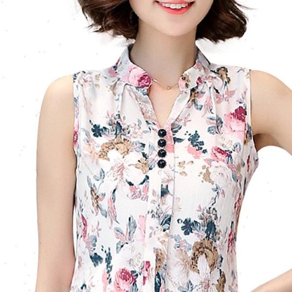 summer women casual sleeveless v neck fashion women blouse shirt chiffon print blouses ladies blusas drop shipping, White
summer women casual sleeveless v neck fashion women blouse shirt chiffon print blouses ladies blusas drop shipping, White