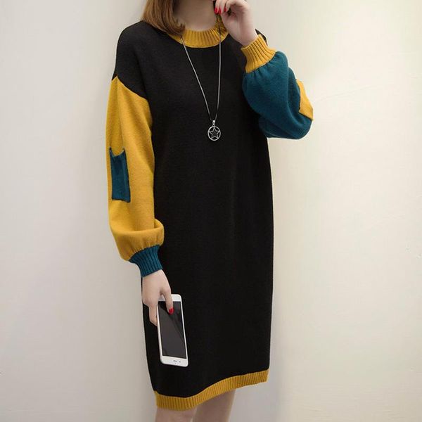 casual dresses winter women sweaters loose black long sleeve warm clothes office ladies plus size party, Black;gray
casual dresses winter women sweaters loose black long sleeve warm clothes office ladies plus size party, Black;gray
