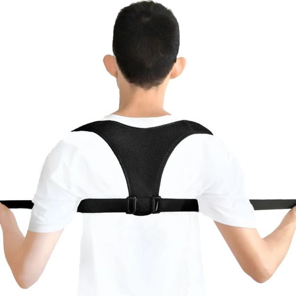 back support posture corrector women men, prevent slouching relieve pain straps, clavicle brace drop, Black;blue
back support posture corrector women men, prevent slouching relieve pain straps, clavicle brace drop, Black;blue