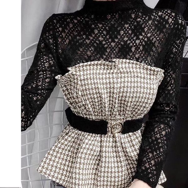 women's hoodies & sweatshirts female design plaid shirt, two pieces, seamless, western style, waistline, false lace, y5ts, Black
women's hoodies & sweatshirts female design plaid shirt, two pieces, seamless, western style, waistline, false lace, y5ts, Black