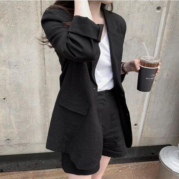 wenqing 2021 women blazer suit elegant office lady cotton and linen blazer+short pants suits 2 piece sets sunscreen clothing, White
wenqing 2021 women blazer suit elegant office lady cotton and linen blazer+short pants suits 2 piece sets sunscreen clothing, White