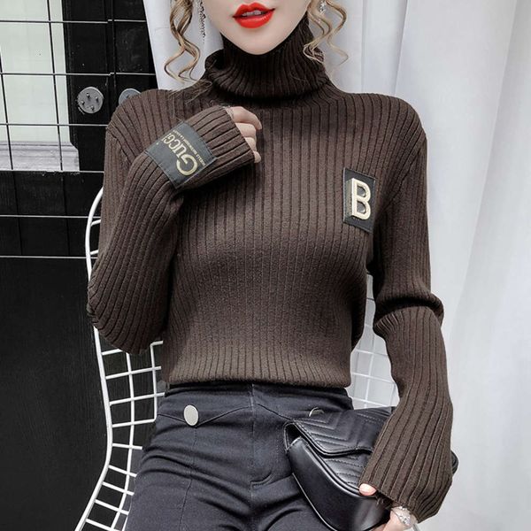 autumn and winter 2021 new korean versatile fashion foreign style sweater high collar pullover slim knit bottomed blouse, White;black
autumn and winter 2021 new korean versatile fashion foreign style sweater high collar pullover slim knit bottomed blouse, White;black