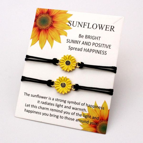 charm bracelets (a set) sunflower sun flower daisy adjustable rope bracelet women girl fashion jewelry drop, Golden;silver
charm bracelets (a set) sunflower sun flower daisy adjustable rope bracelet women girl fashion jewelry drop, Golden;silver