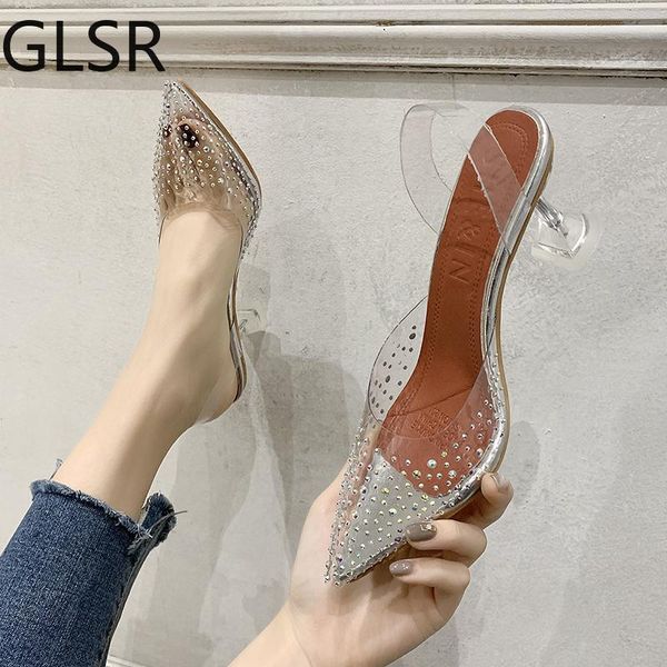 sandals spring/summer fashion thin heels women pvc clear high rhinestone pointed elegant pumps, Black
sandals spring/summer fashion thin heels women pvc clear high rhinestone pointed elegant pumps, Black