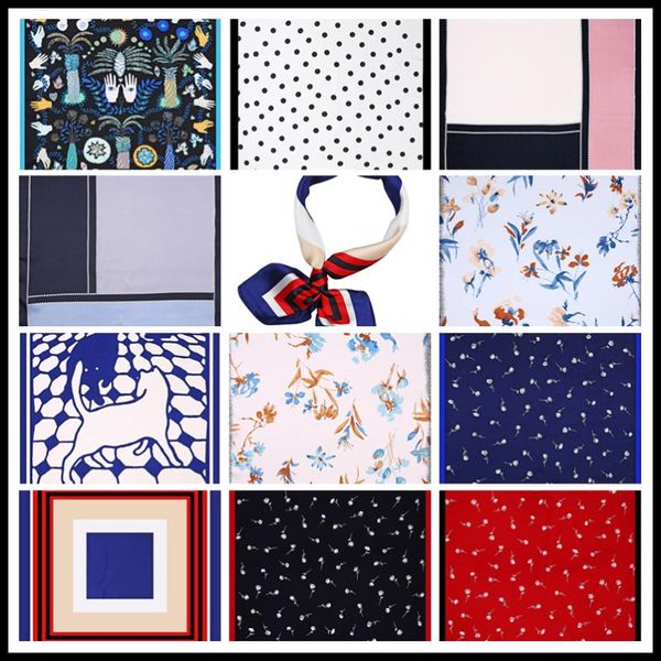 scarves 60cm*60cm women twill small square silk scarf luxury fashion print, Blue;gray
scarves 60cm*60cm women twill small square silk scarf luxury fashion print, Blue;gray