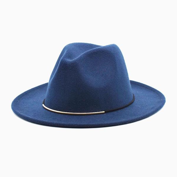 wide brim hats 2021 simple retro flat jazz fedora women green and pink wool felt panama formal hat large size for party, Blue;gray
wide brim hats 2021 simple retro flat jazz fedora women green and pink wool felt panama formal hat large size for party, Blue;gray