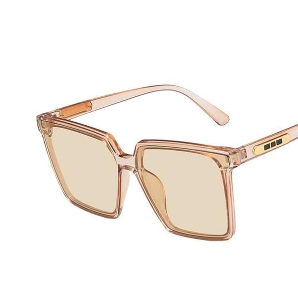 sunglasses vintage brand designer square oversized women men transparent gradient sun glasses big frame eyewear uv400, White;black
sunglasses vintage brand designer square oversized women men transparent gradient sun glasses big frame eyewear uv400, White;black