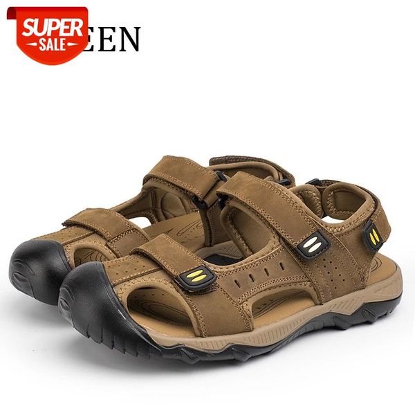 yween men's sandals genuine leather summer air breathable casual non-slip cowhide beach shoes large size #pi4f, Black
yween men's sandals genuine leather summer air breathable casual non-slip cowhide beach shoes large size #pi4f, Black