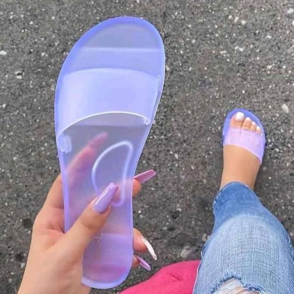 slippers 2021 summer women candy color transparent slides flat bottom plus size beach sandals shoes ladies casual one-word jelly, Black
slippers 2021 summer women candy color transparent slides flat bottom plus size beach sandals shoes ladies casual one-word jelly, Black