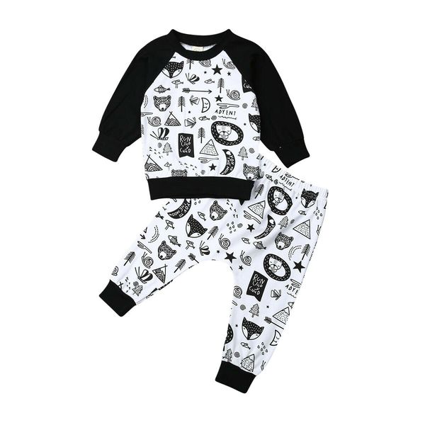 cute toddler baby boy clothes sets 0-5y cartoon print long sleeve pants 2pcs outfits clothes, White
cute toddler baby boy clothes sets 0-5y cartoon print long sleeve pants 2pcs outfits clothes, White