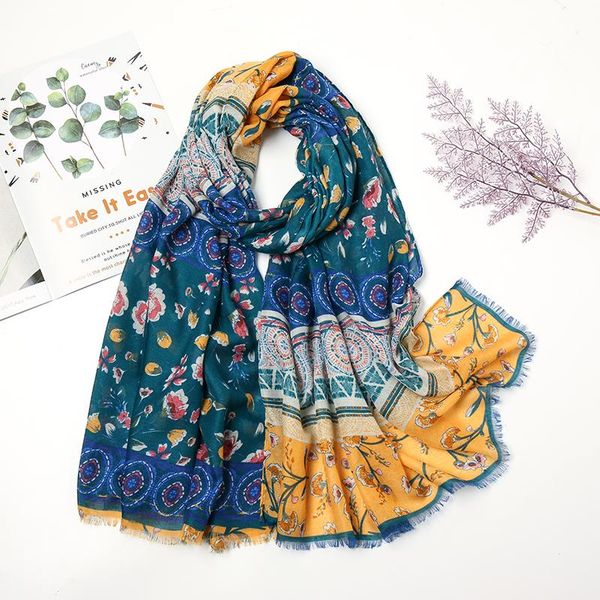 scarves arrival printed scarf women floral viscose cotton shawl and wraps autumn muslim hijab headband maxi turban islamic bandana, Blue;gray
scarves arrival printed scarf women floral viscose cotton shawl and wraps autumn muslim hijab headband maxi turban islamic bandana, Blue;gray