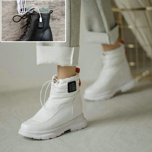 boots zawsthia down fabric winter warm heat thermal fur platrom hidden wedges heels women snow with chargable usb heater battery, Black
boots zawsthia down fabric winter warm heat thermal fur platrom hidden wedges heels women snow with chargable usb heater battery, Black