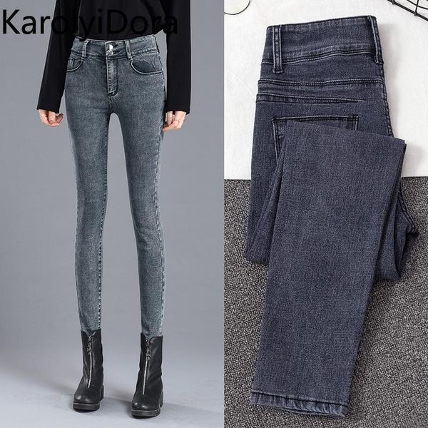 women's jeans big code 2021 summer korean version of the high waist was thin and slim feet pants, Blue
women's jeans big code 2021 summer korean version of the high waist was thin and slim feet pants, Blue