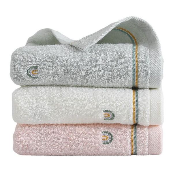 towel 34x75cm simple rainbow embroidery cotton soft water absorption bathroom family hand
towel 34x75cm simple rainbow embroidery cotton soft water absorption bathroom family hand