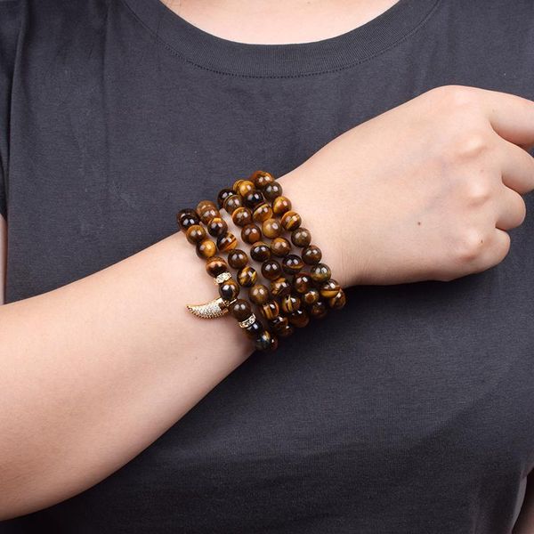 beaded, strands 108 mala tiger eye necklaces & bracelets women energy stone yoga bracelet pulsera reiki horn charm multilayer jewelry, Black
beaded, strands 108 mala tiger eye necklaces & bracelets women energy stone yoga bracelet pulsera reiki horn charm multilayer jewelry, Black