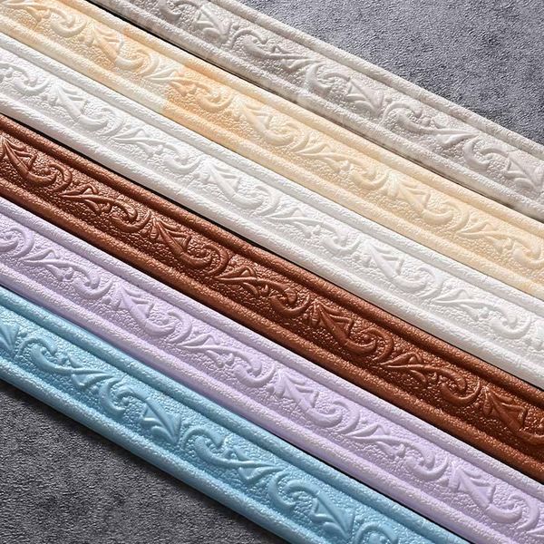 wall stickers 3d foam waterproof border self-adhesive waist line 2.3m corner diy edge strip decor sticker 4.5cm wide
wall stickers 3d foam waterproof border self-adhesive waist line 2.3m corner diy edge strip decor sticker 4.5cm wide