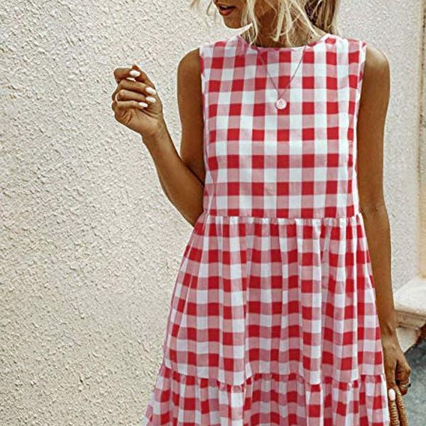plaid womens dresses sleeveless sundress summer plus size dresses for women casual a line loose swing dress ropa de mujer, Black;gray
plaid womens dresses sleeveless sundress summer plus size dresses for women casual a line loose swing dress ropa de mujer, Black;gray
