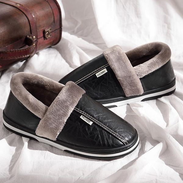 slippers memory foam for men big size 45-49 warm non-slip winter leather house indoors shoes, Black
slippers memory foam for men big size 45-49 warm non-slip winter leather house indoors shoes, Black