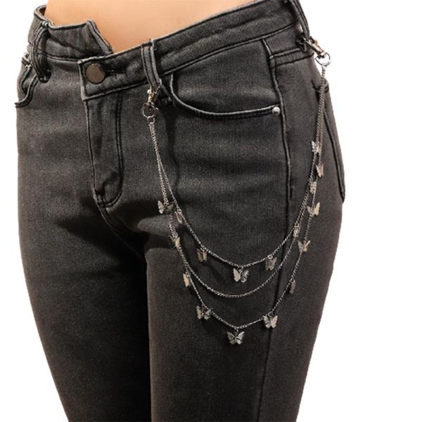 belts chic butterfly pants chain multilevel layer metal chains waist key fashion side accessories pendant for jeans, Black;brown
belts chic butterfly pants chain multilevel layer metal chains waist key fashion side accessories pendant for jeans, Black;brown