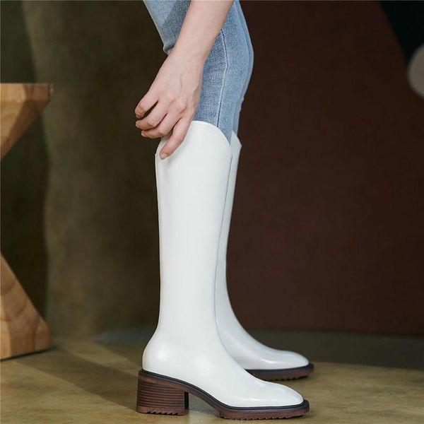 boots women genuine leather high heel knee motorcycle female winter warm thigh square toe pumps shoes casual, Black
boots women genuine leather high heel knee motorcycle female winter warm thigh square toe pumps shoes casual, Black