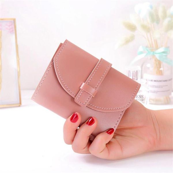 wallets lady small fresh short wallet pu draw belt solid color card bag purse clutch fashion, Red;black
wallets lady small fresh short wallet pu draw belt solid color card bag purse clutch fashion, Red;black