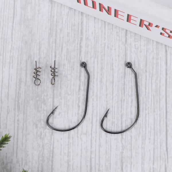 50pcs soft lure hook set spring stitch fishing hooks jig lure worm fishing tackle accessories
50pcs soft lure hook set spring stitch fishing hooks jig lure worm fishing tackle accessories