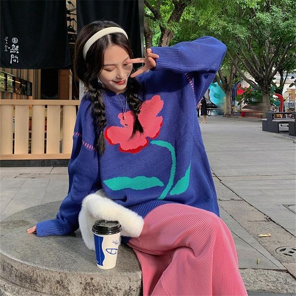 women's sweaters preppy style women o-neck pullove casual loose knitted jumpers autumn winter fashion streetwear sweet floral, White;black
women's sweaters preppy style women o-neck pullove casual loose knitted jumpers autumn winter fashion streetwear sweet floral, White;black