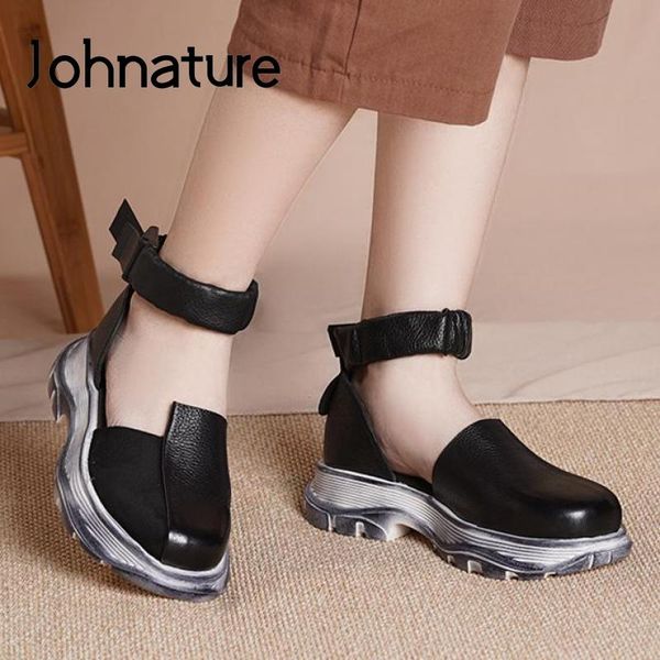 sandals johnature retro women shoes platform genuine leather 2021 summer buckle strap handmade concise casual ladies, Black
sandals johnature retro women shoes platform genuine leather 2021 summer buckle strap handmade concise casual ladies, Black