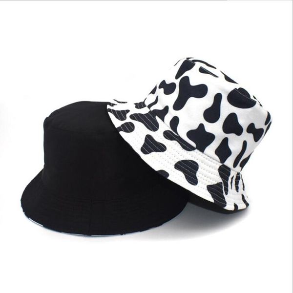 wide brim hats reversible black white cow pattern bucket double-sided women summer outdoor fashion activities fisherman caps, Blue;gray
wide brim hats reversible black white cow pattern bucket double-sided women summer outdoor fashion activities fisherman caps, Blue;gray