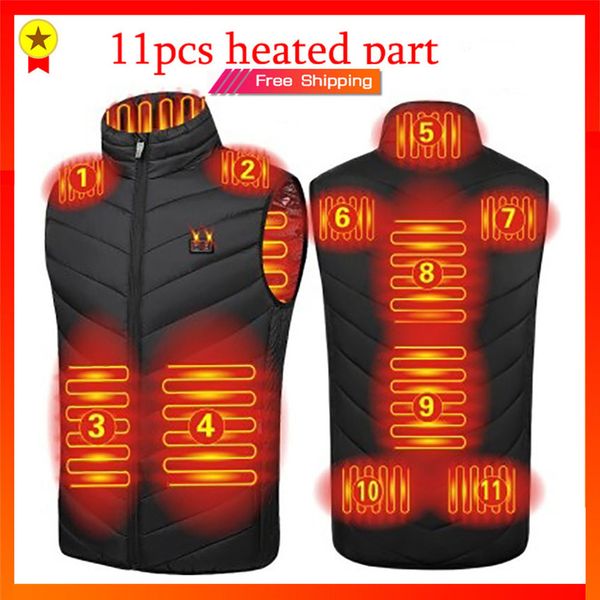 11 men's women's vts, intelligent electric heating warm coats and winter hunting cloth, Black;white
11 men's women's vts, intelligent electric heating warm coats and winter hunting cloth, Black;white