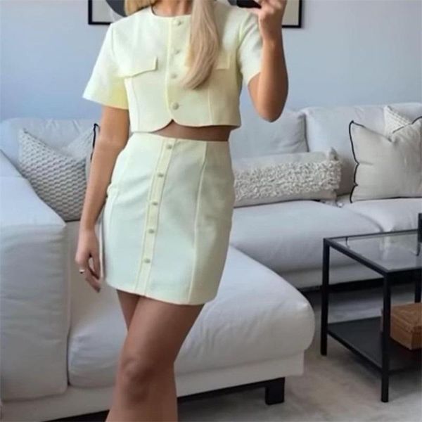 women's blouses & shirts mesttraf women 2021 fashion button-up cropped vintage o neck short sleeve female, White
women's blouses & shirts mesttraf women 2021 fashion button-up cropped vintage o neck short sleeve female, White
