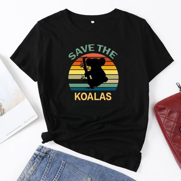 women's t-shirt koala lovers woman save the koalas short sleeve t-shirts summer for women cotton graphic tee female shirt clothes, White
women's t-shirt koala lovers woman save the koalas short sleeve t-shirts summer for women cotton graphic tee female shirt clothes, White