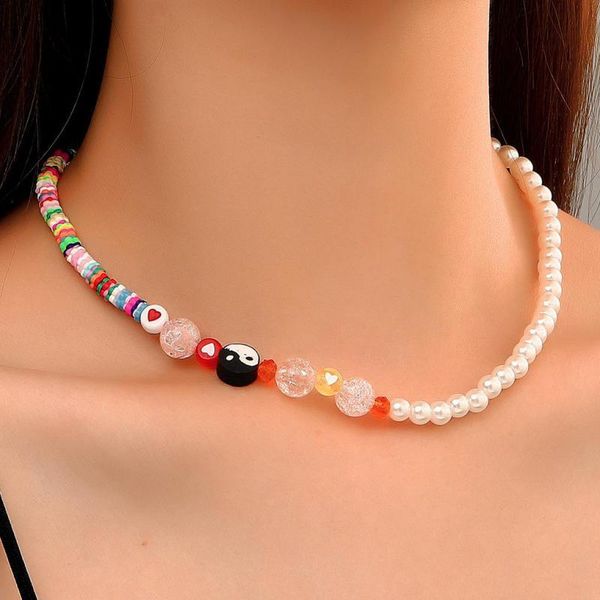chokers ethnic pearl stitching clavicle necklace colorful handmade clay choker for women jewelry necklaces & pendants o1611, Golden;silver
chokers ethnic pearl stitching clavicle necklace colorful handmade clay choker for women jewelry necklaces & pendants o1611, Golden;silver