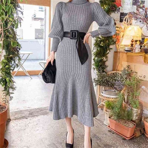 women turtleneck knitted sweater long dress autumn solid sleeve casual es elegant bodycon sheath female 210603, Black;gray
women turtleneck knitted sweater long dress autumn solid sleeve casual es elegant bodycon sheath female 210603, Black;gray