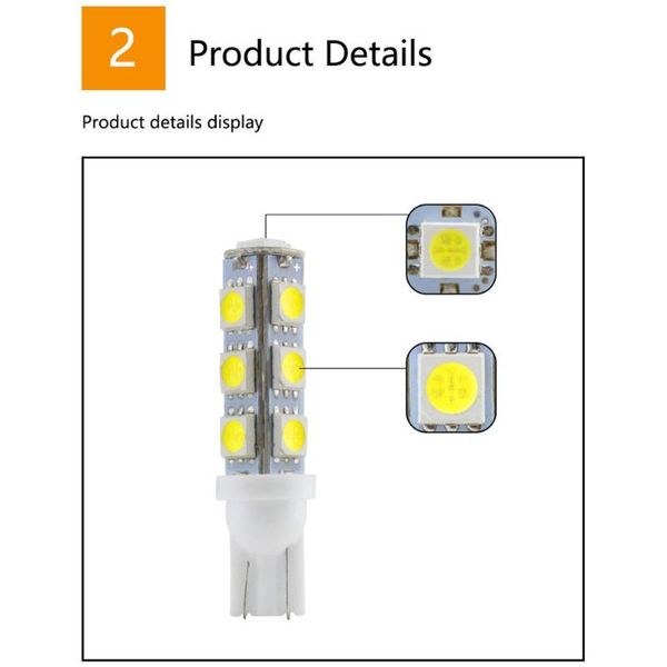 emergency lights car t10 led 13smd 912 accessories backup bulbs camper rv super white 12 v
emergency lights car t10 led 13smd 912 accessories backup bulbs camper rv super white 12 v